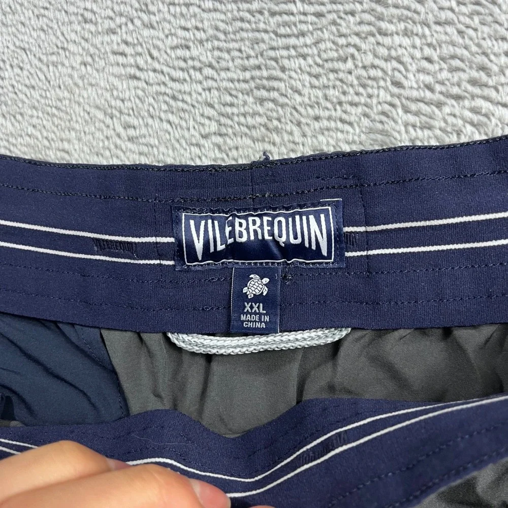 Vilebrequin Mens XXL Gray Swim Trunks Elastic Drawstring Shorts 17421